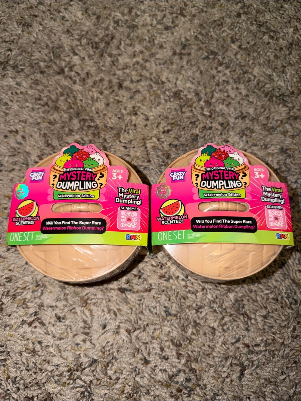 RMS Mystery Dumpling Squishy Watermelon Edition - Lot of 2 Sealed